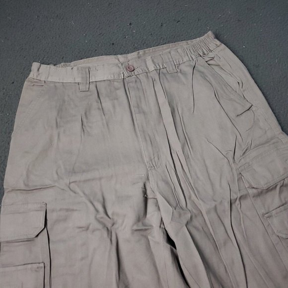 King Size Shorts Mens Size 36 Big & Tall Cargo Khaki Gray - Picture 2 of 7